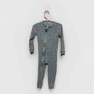 Mon Petit Checkered Bow Lightweight One Piece Girls Sz 4t